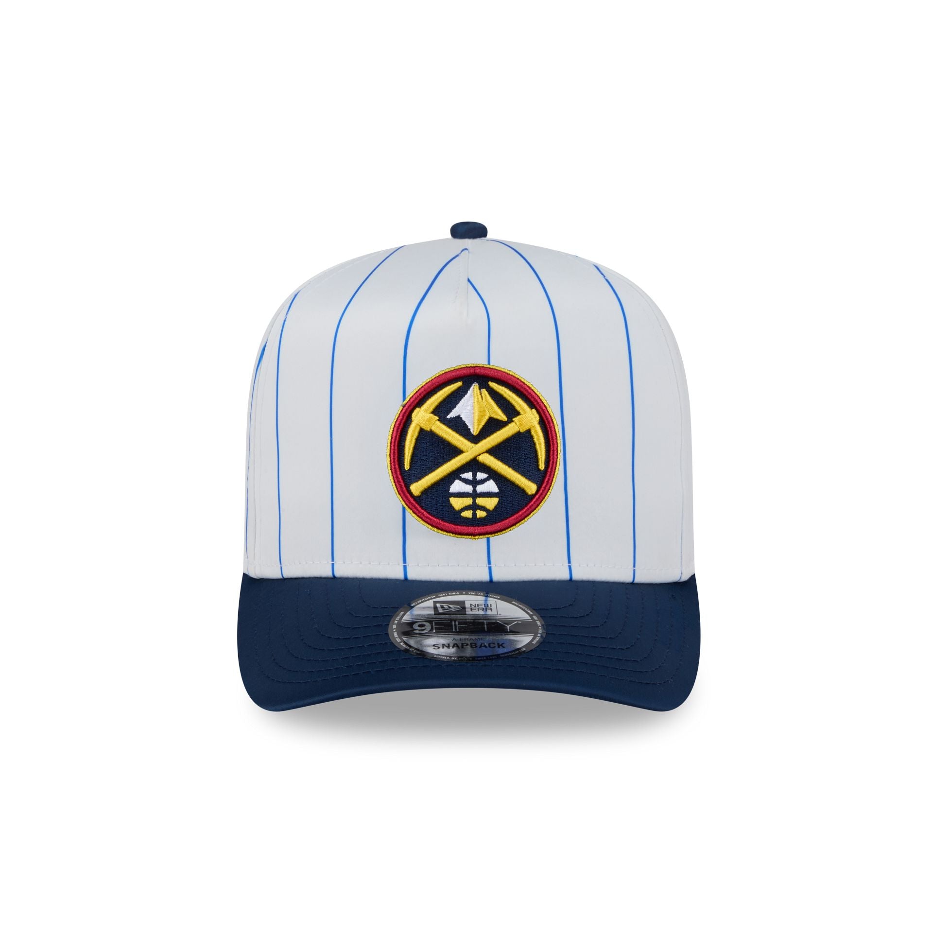 Denver Nuggets Satin Pinstripe 9FIFTY A-Frame Snapback Hat