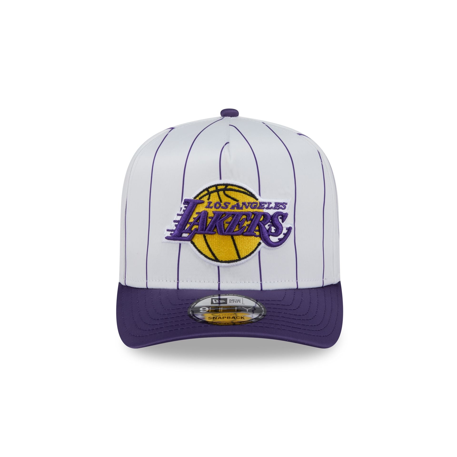 Los Angeles Lakers Satin Pinstripe 9FIFTY A-Frame Snapback Hat