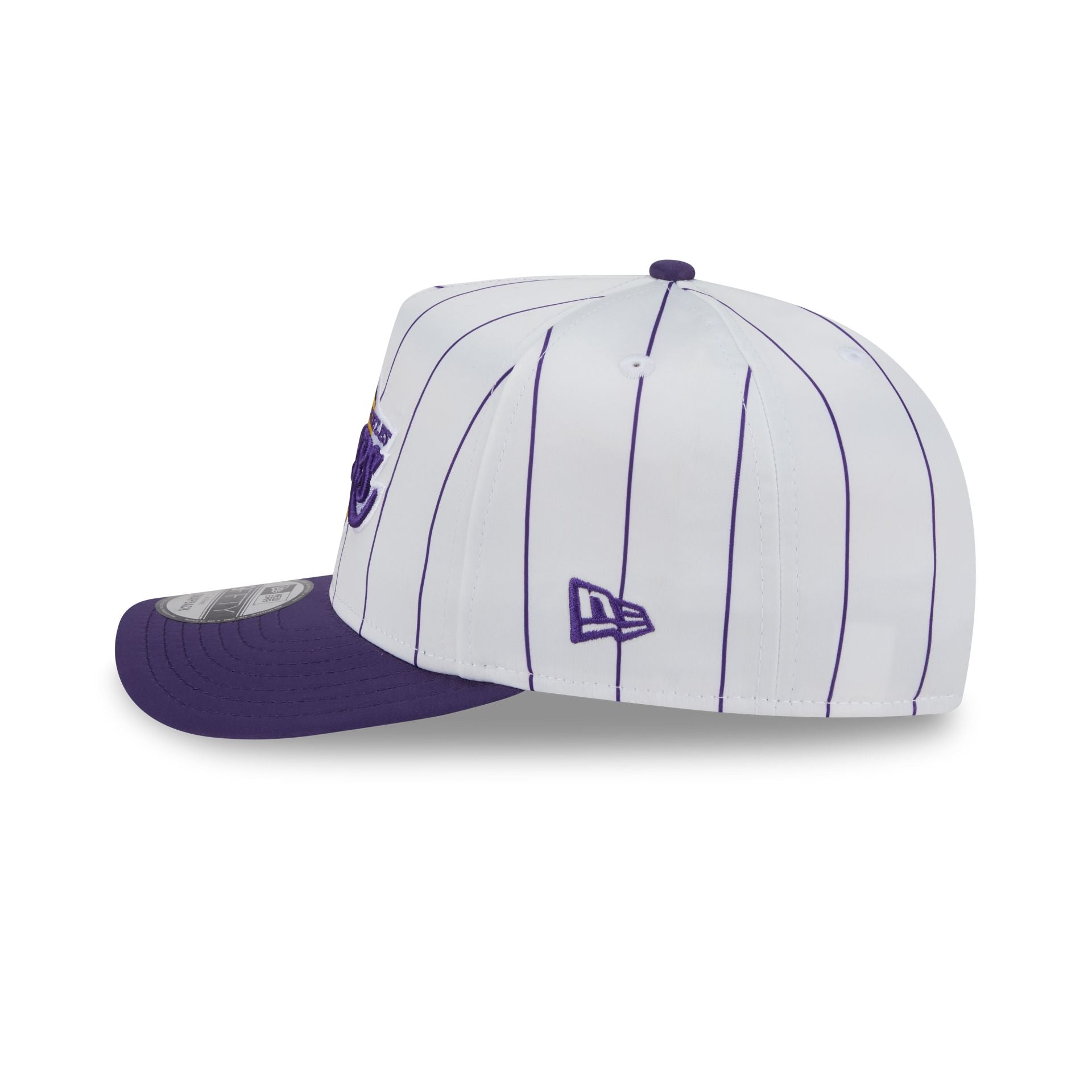Los Angeles Lakers Satin Pinstripe 9FIFTY A-Frame Snapback Hat