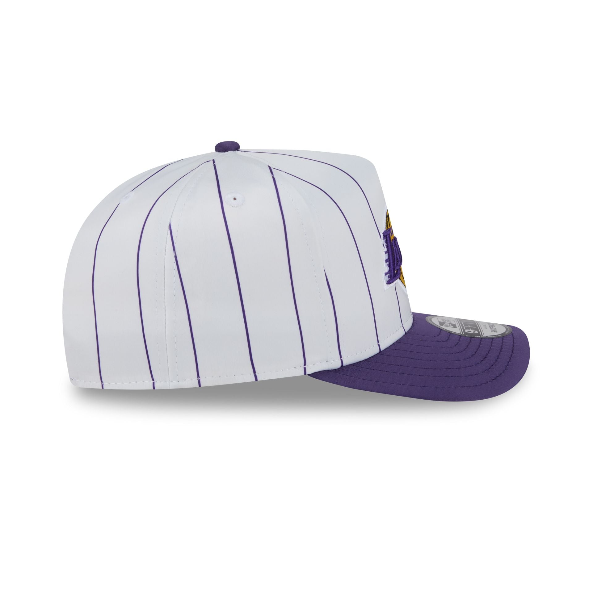 Los Angeles Lakers Satin Pinstripe 9FIFTY A-Frame Snapback Hat