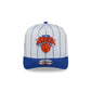 New York Knicks Satin Pinstripe 9FIFTY A-Frame Snapback Hat