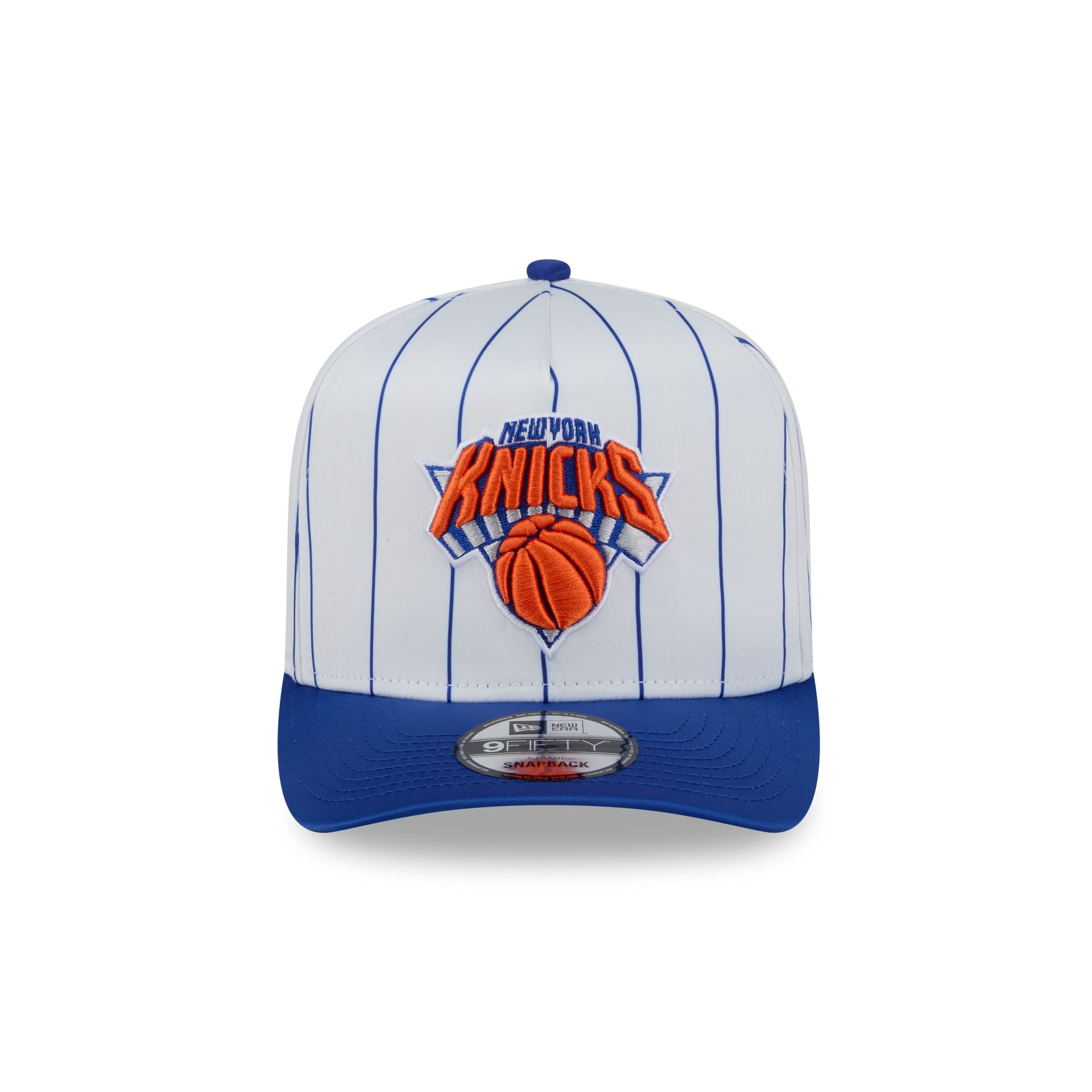 New York Knicks Satin Pinstripe 9FIFTY A-Frame Snapback Hat