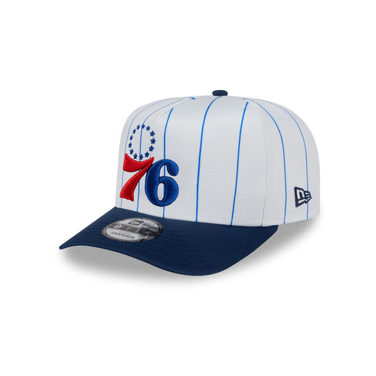 Philadelphia 76ers Satin Pinstripe 9FIFTY A-Frame Snapback Hat - New Era Cap