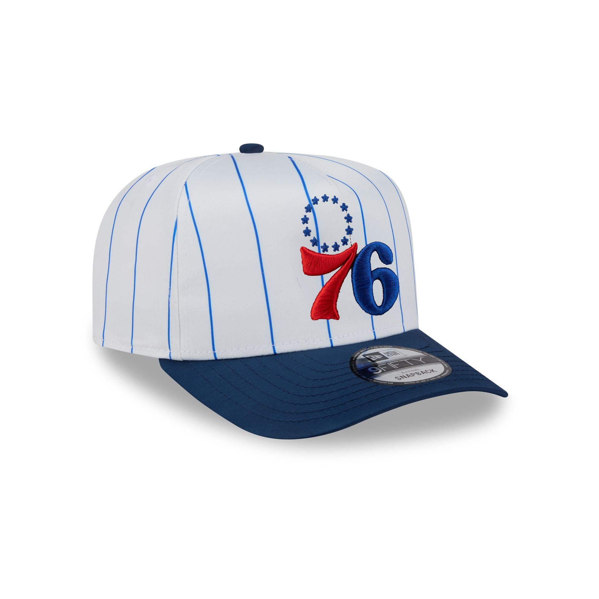 Philadelphia 76ers Satin Pinstripe 9FIFTY A-Frame Snapback Hat
