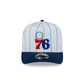 Philadelphia 76ers Satin Pinstripe 9FIFTY A-Frame Snapback Hat