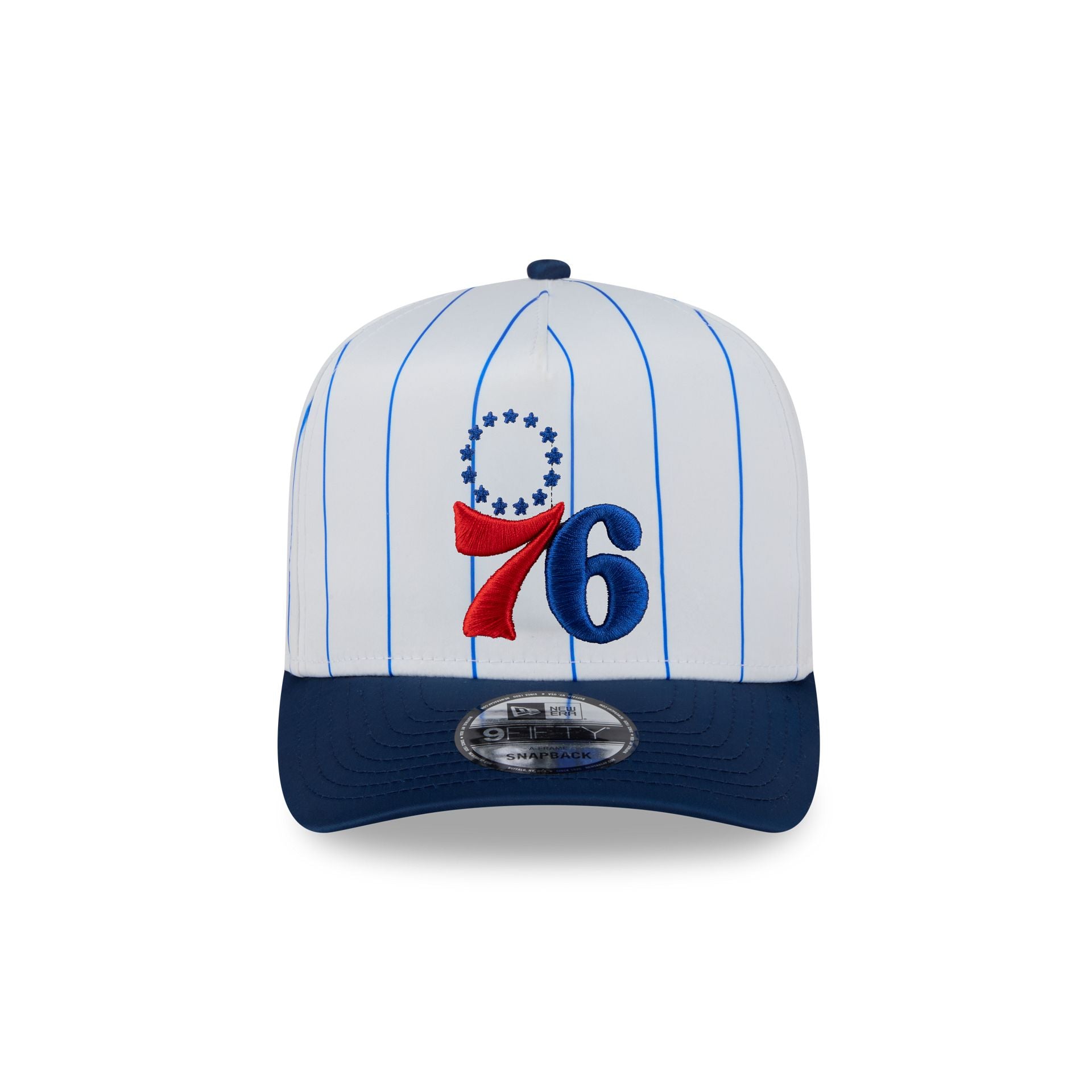 Philadelphia 76ers Satin Pinstripe 9FIFTY A-Frame Snapback Hat