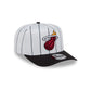 Miami Heat Satin Pinstripe 9FIFTY A-Frame Snapback Hat
