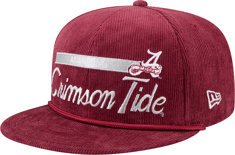 Alabama Crimson Tide College Vault Corduroy Rope 9FIFTY Snapback Hat