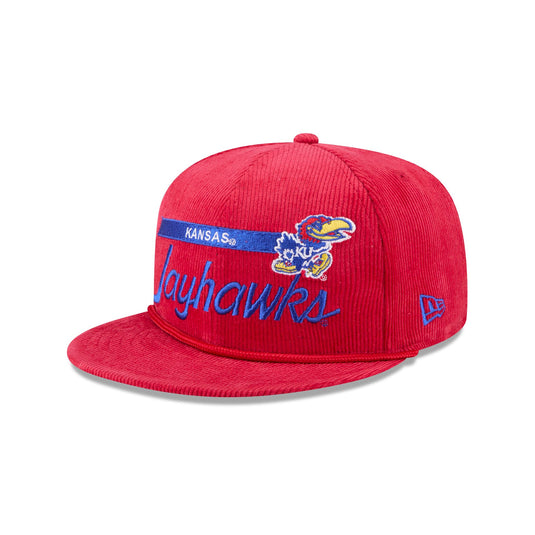 Kansas Jayhawks College Vault Corduroy Rope 9FIFTY Snapback Hat - New Era Cap