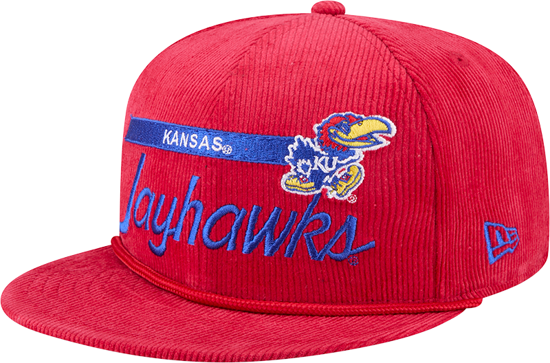 Kansas Jayhawks College Vault Corduroy Rope 9FIFTY Snapback Hat