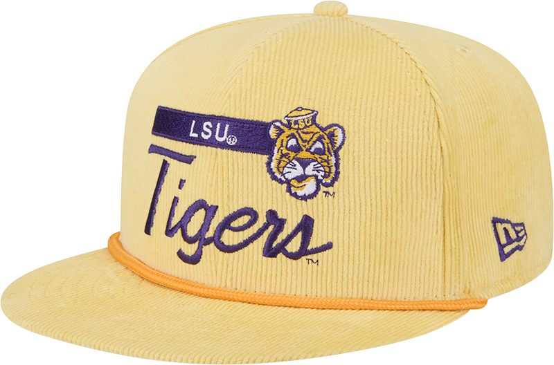 LSU Tigers College Vault Corduroy Rope 9FIFTY Snapback Hat