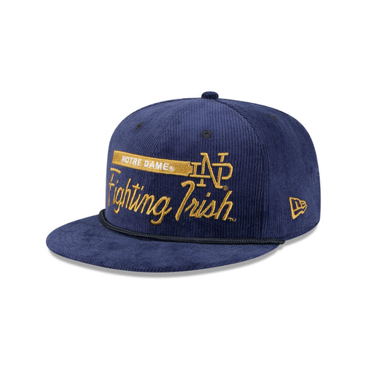 Notre Dame Fighting Irish College Vault Corduroy Rope 9FIFTY Snapback Hat - New Era Cap