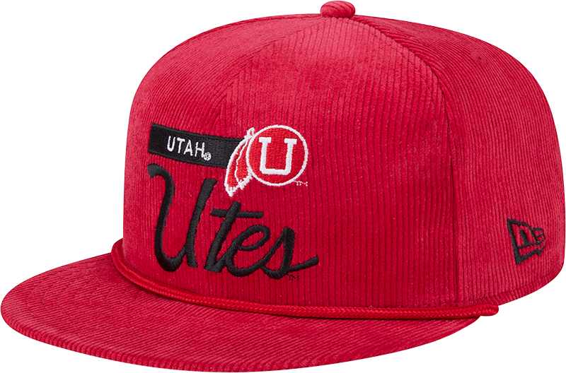 Utah Utes College Vault Corduroy Rope 9FIFTY Snapback Hat