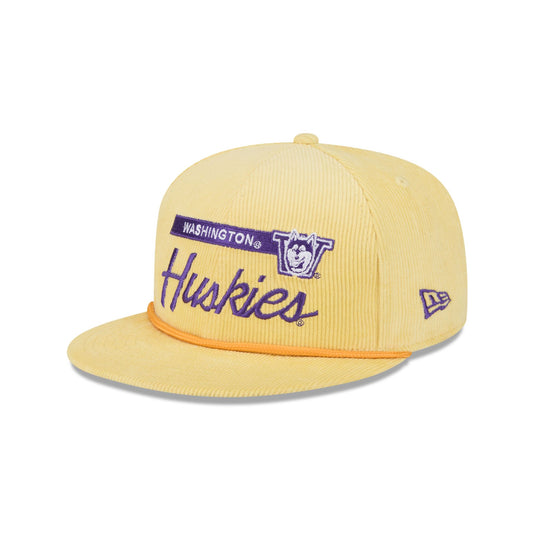 Washington Huskies College Vault Corduroy Rope 9FIFTY Snapback Hat - New Era Cap
