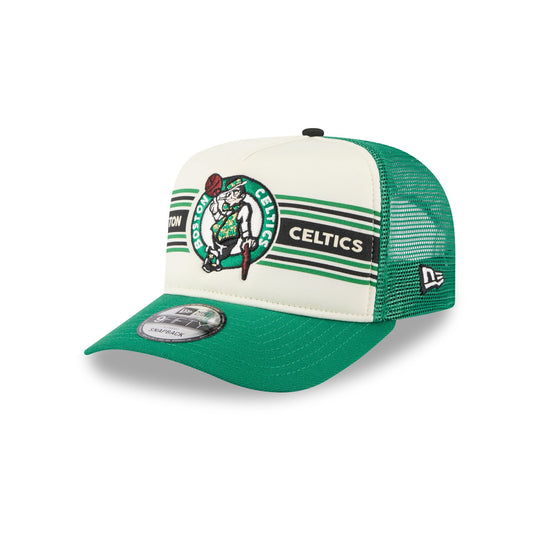 Boston Celtics Banner 9FIFTY A-Frame Trucker Hat - New Era Cap