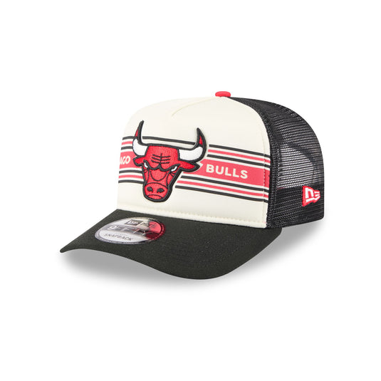 Chicago Bulls Banner 9FIFTY A-Frame Trucker Hat - New Era Cap