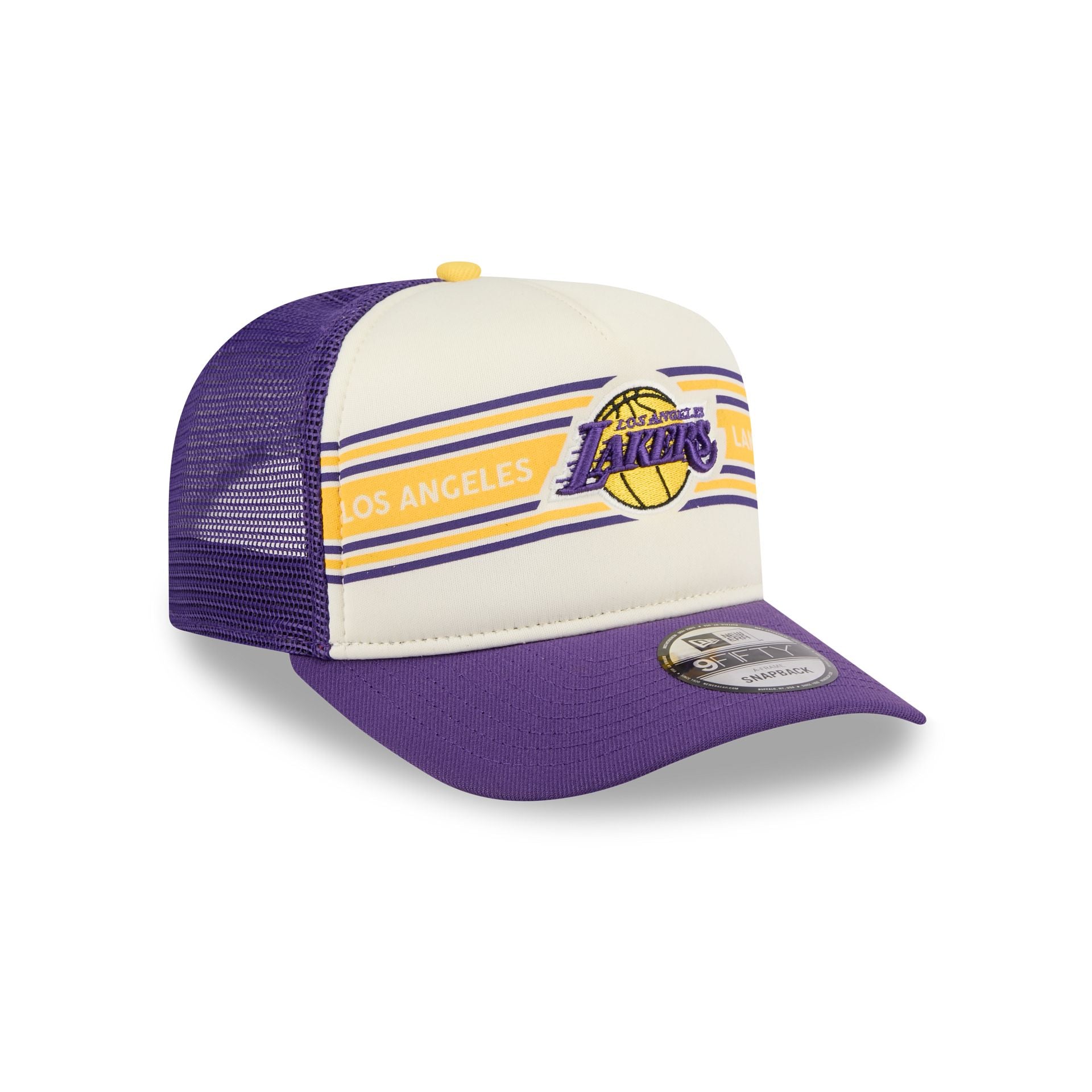Los Angeles Lakers Banner 9FIFTY A-Frame Trucker Hat
