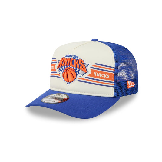 New York Knicks Banner 9FIFTY A-Frame Trucker Hat - New Era Cap