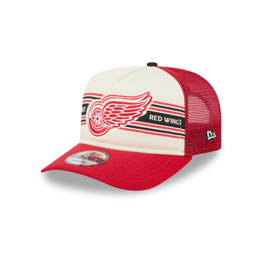 Detroit Red Wings Banner 9FIFTY A-Frame Trucker Hat - New Era Cap