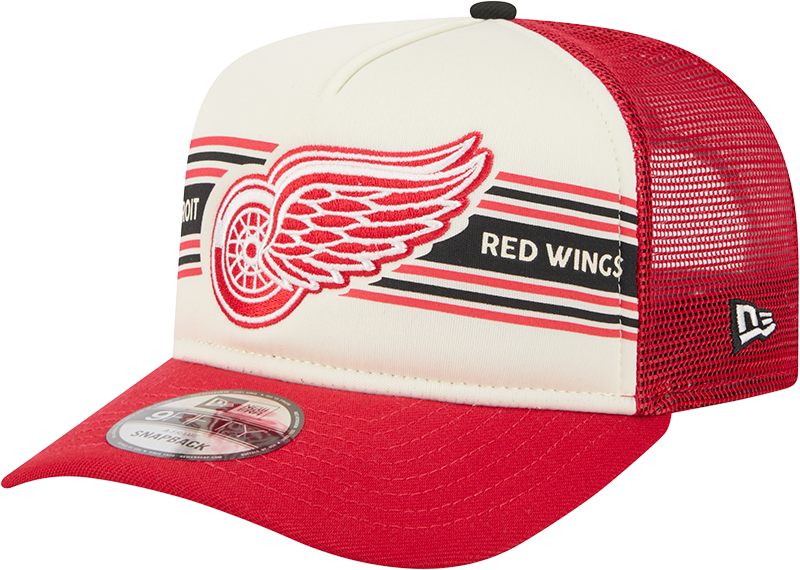 Detroit Red Wings Banner 9FIFTY A-Frame Trucker Hat