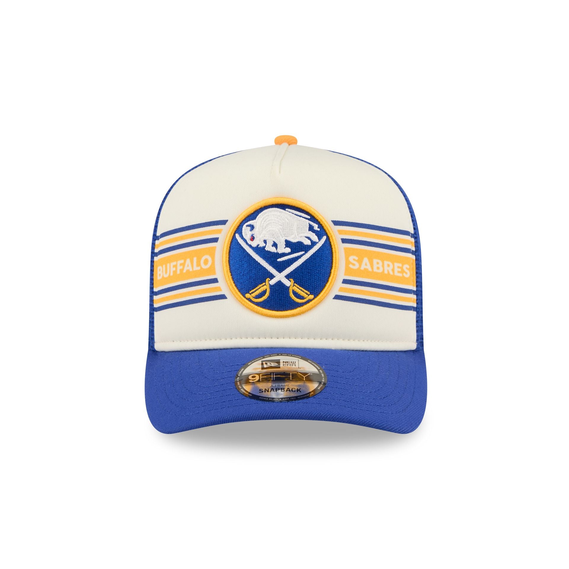 Buffalo Sabres Banner 9FIFTY A-Frame Trucker Hat