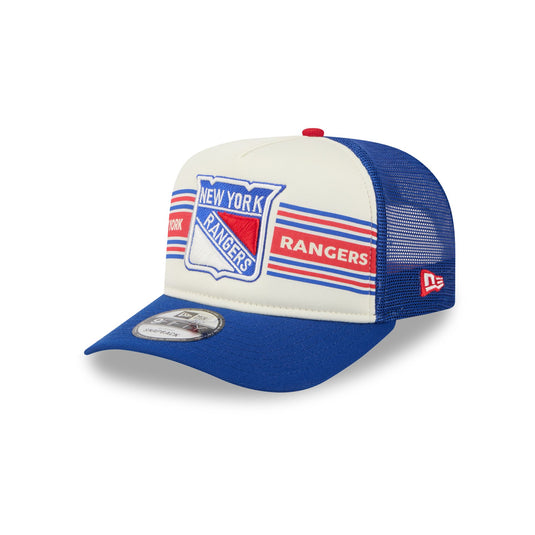 New York Rangers Banner 9FIFTY A-Frame Trucker Hat - New Era Cap