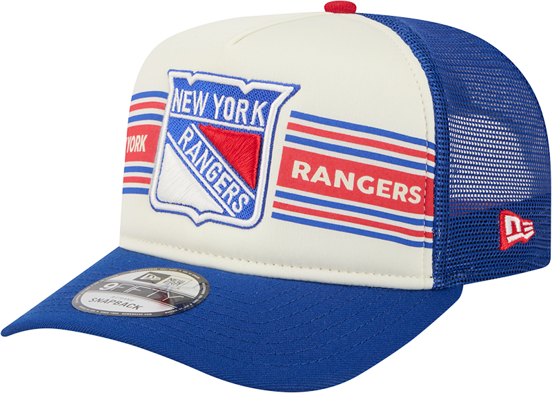 New York Rangers Banner 9FIFTY A-Frame Trucker Hat