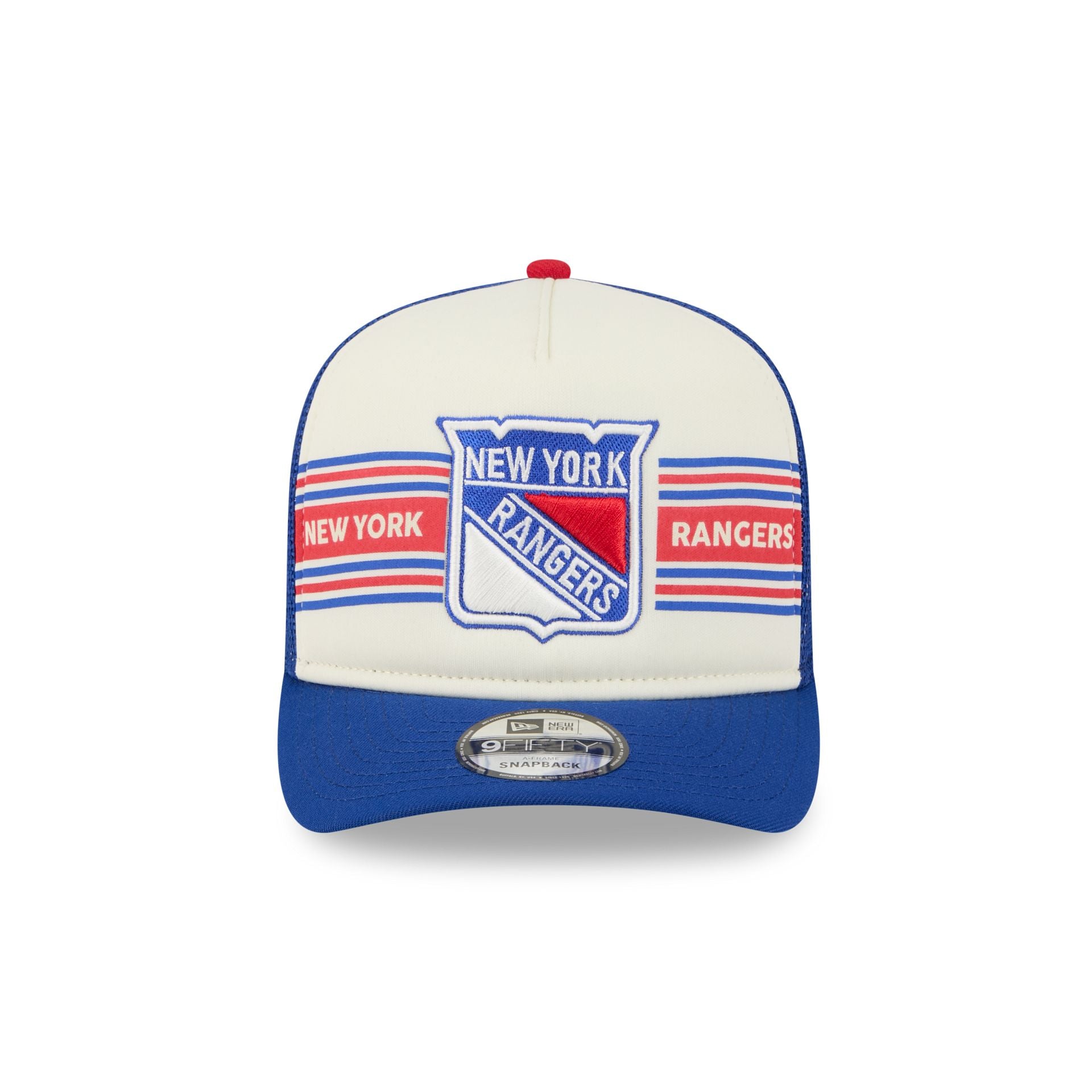 New York Rangers Banner 9FIFTY A-Frame Trucker Hat