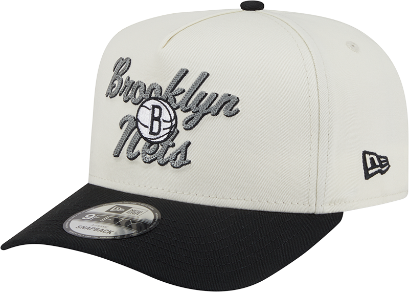Brooklyn Nets Chainstitch 9FIFTY A-Frame Snapback Hat