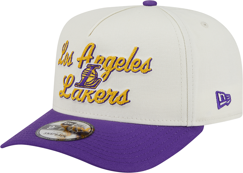 Los Angeles Lakers Chainstitch 9FIFTY A-Frame Snapback Hat