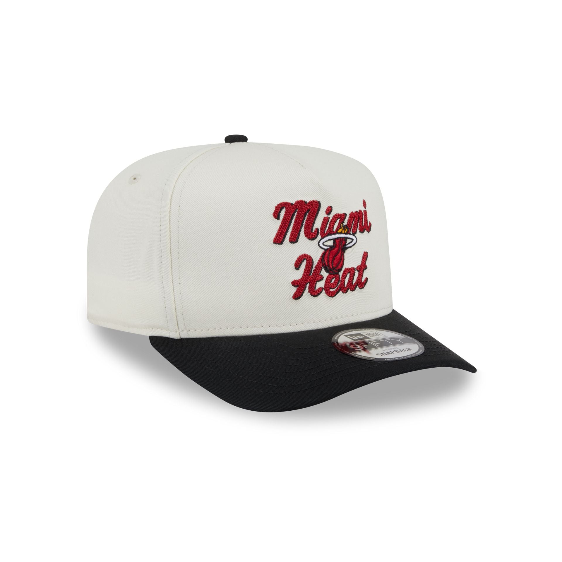 Miami Heat Chainstitch 9FIFTY A-Frame Snapback Hat