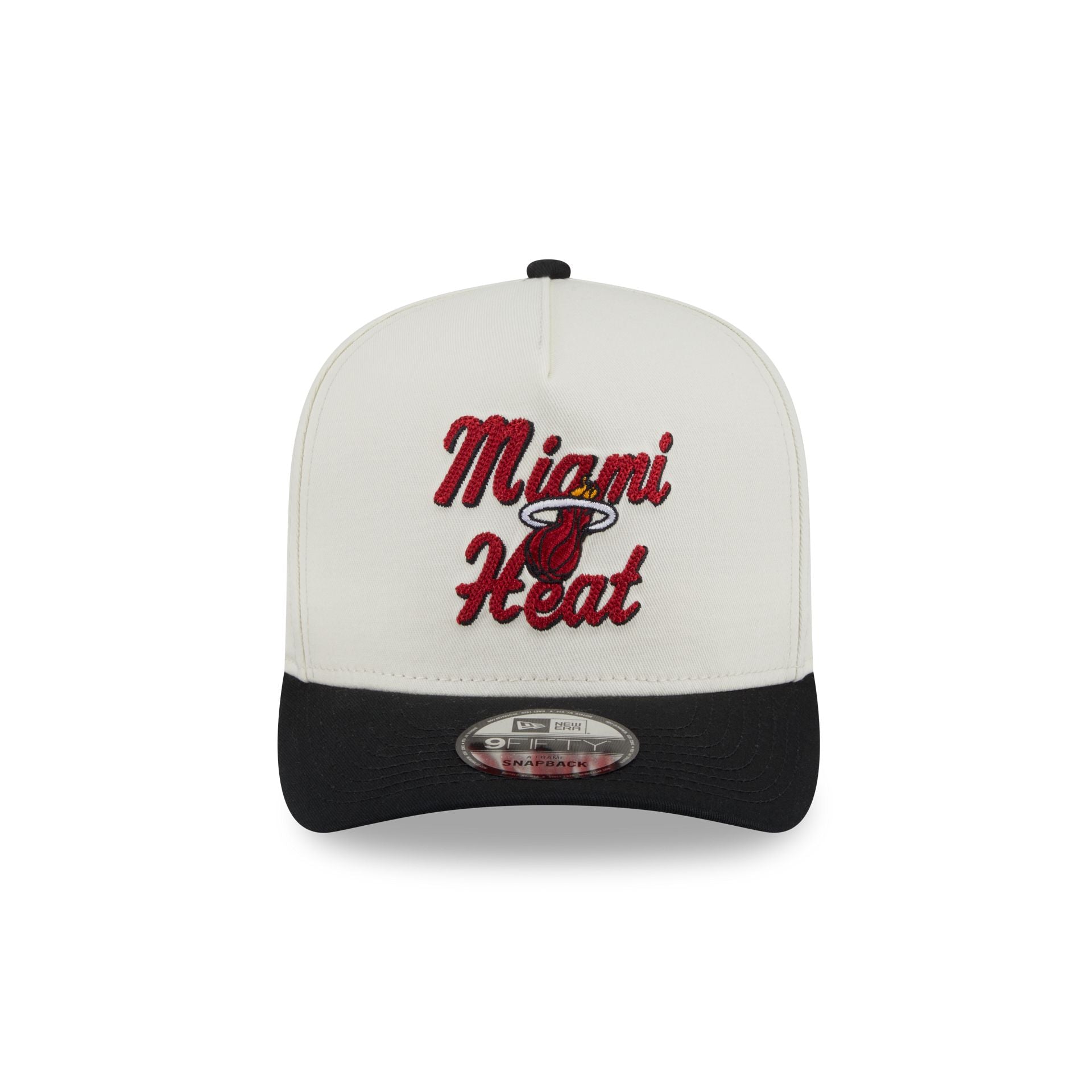 Miami Heat Chainstitch 9FIFTY A-Frame Snapback Hat