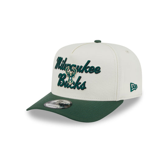 Milwaukee Bucks Chainstitch 9FIFTY A-Frame Snapback Hat - New Era Cap