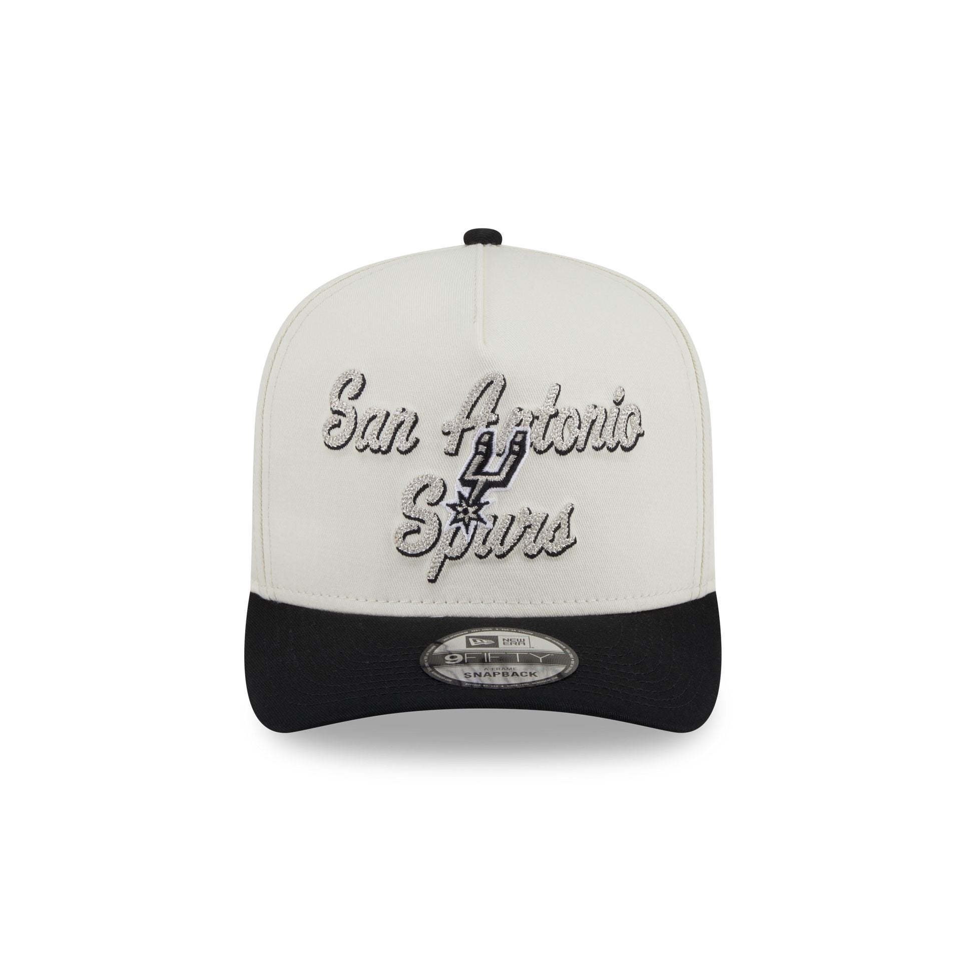 San Antonio Spurs Chainstitch 9FIFTY A-Frame Snapback Hat