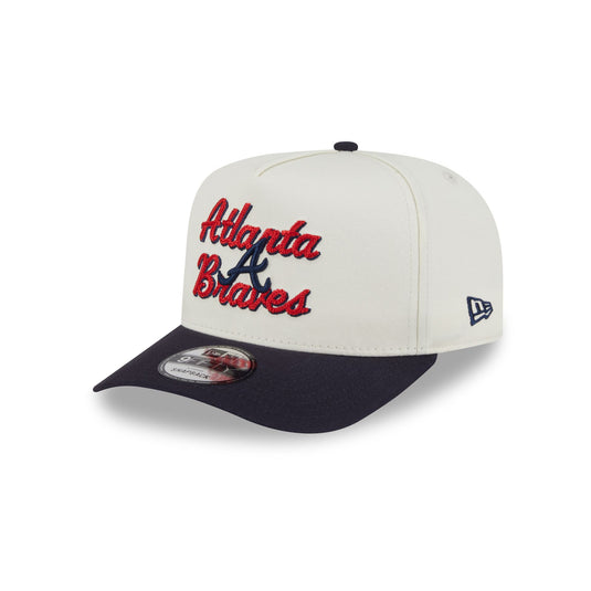 Atlanta Braves Chainstitch 9FIFTY A-Frame Snapback Hat - New Era Cap