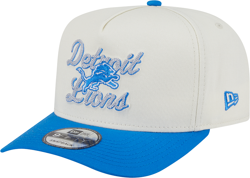Detroit Lions Chainstitch 9FIFTY A-Frame Snapback Hat