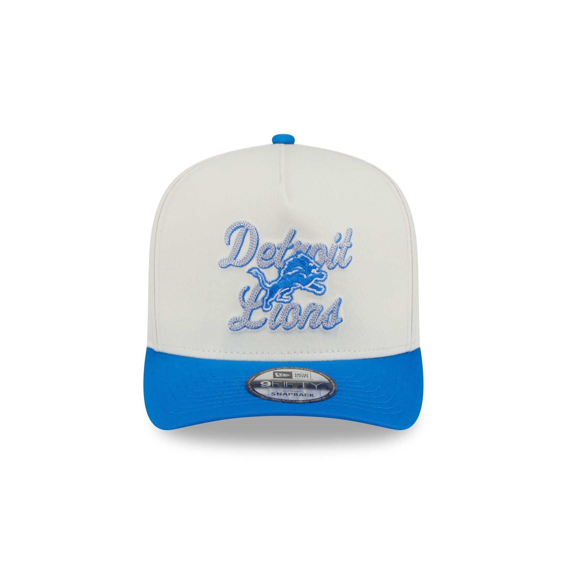 Detroit Lions Chainstitch 9FIFTY A-Frame Snapback Hat