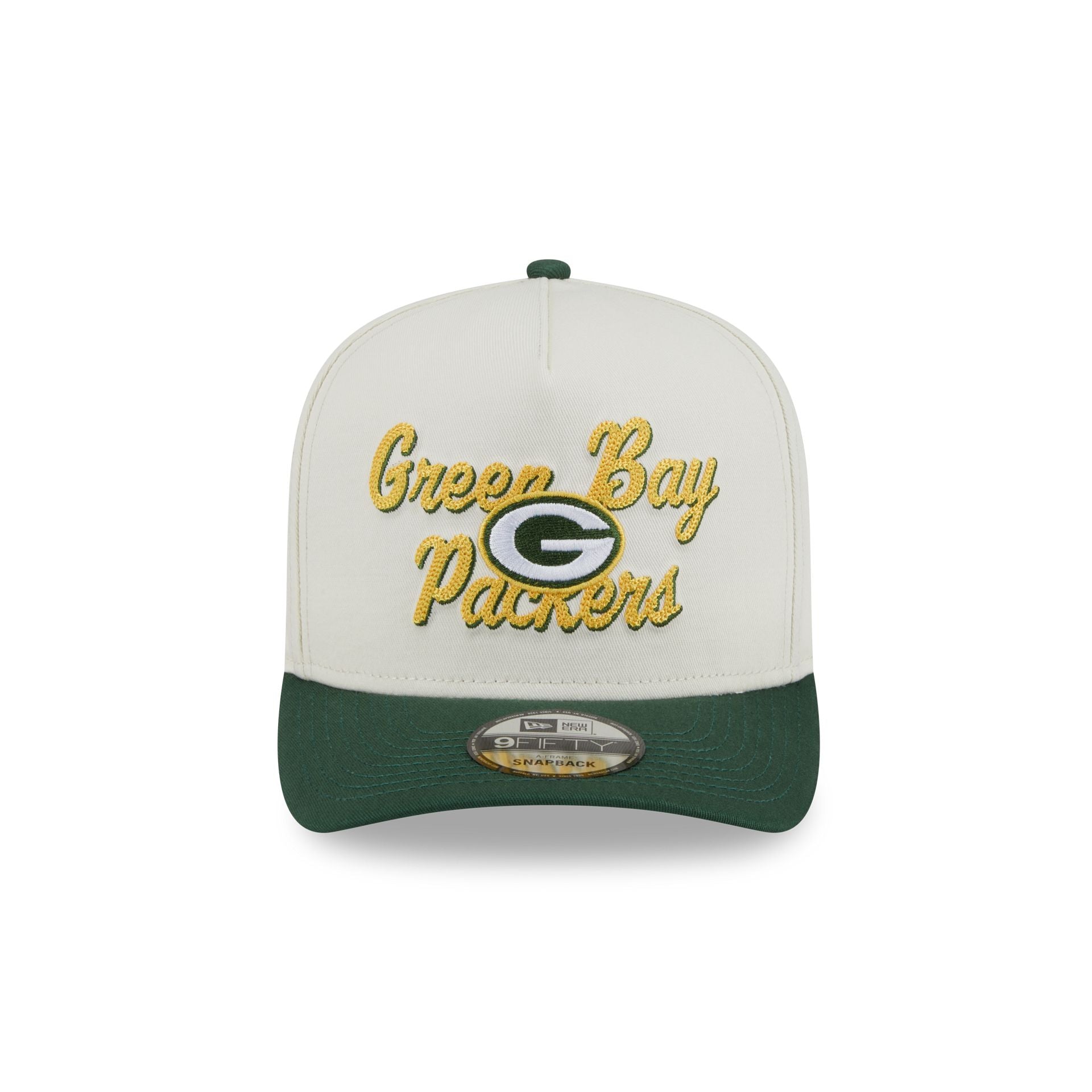 Green Bay Packers Chainstitch 9FIFTY A-Frame Snapback Hat
