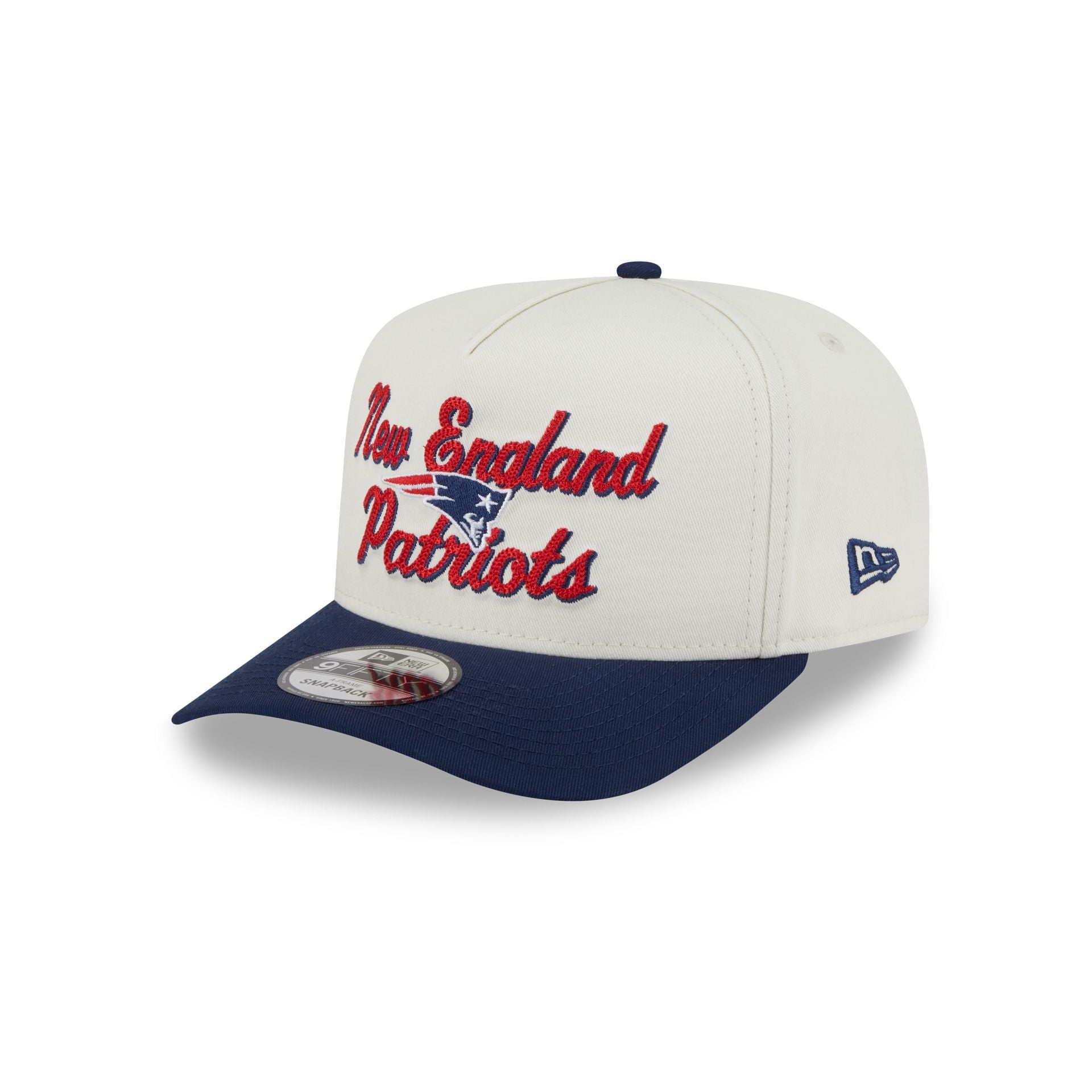 New England Patriots Chainstitch 9FIFTY A-Frame Snapback Hat