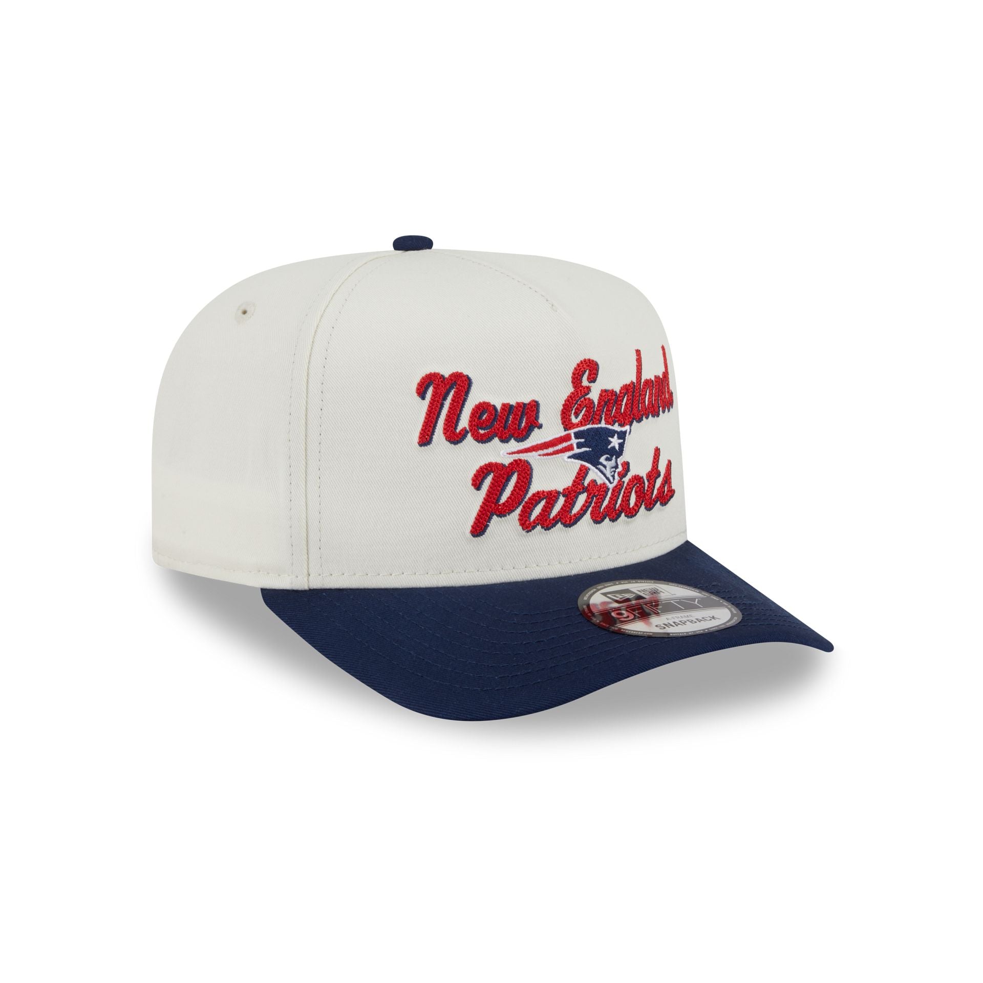 New England Patriots Chainstitch 9FIFTY A-Frame Snapback Hat