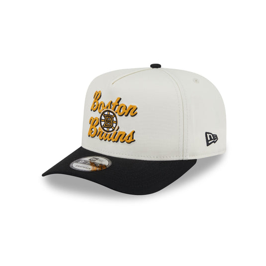 Boston Bruins Chainstitch 9FIFTY A-Frame Snapback Hat - New Era Cap