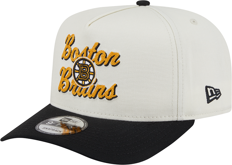 Boston Bruins Chainstitch 9FIFTY A-Frame Snapback Hat