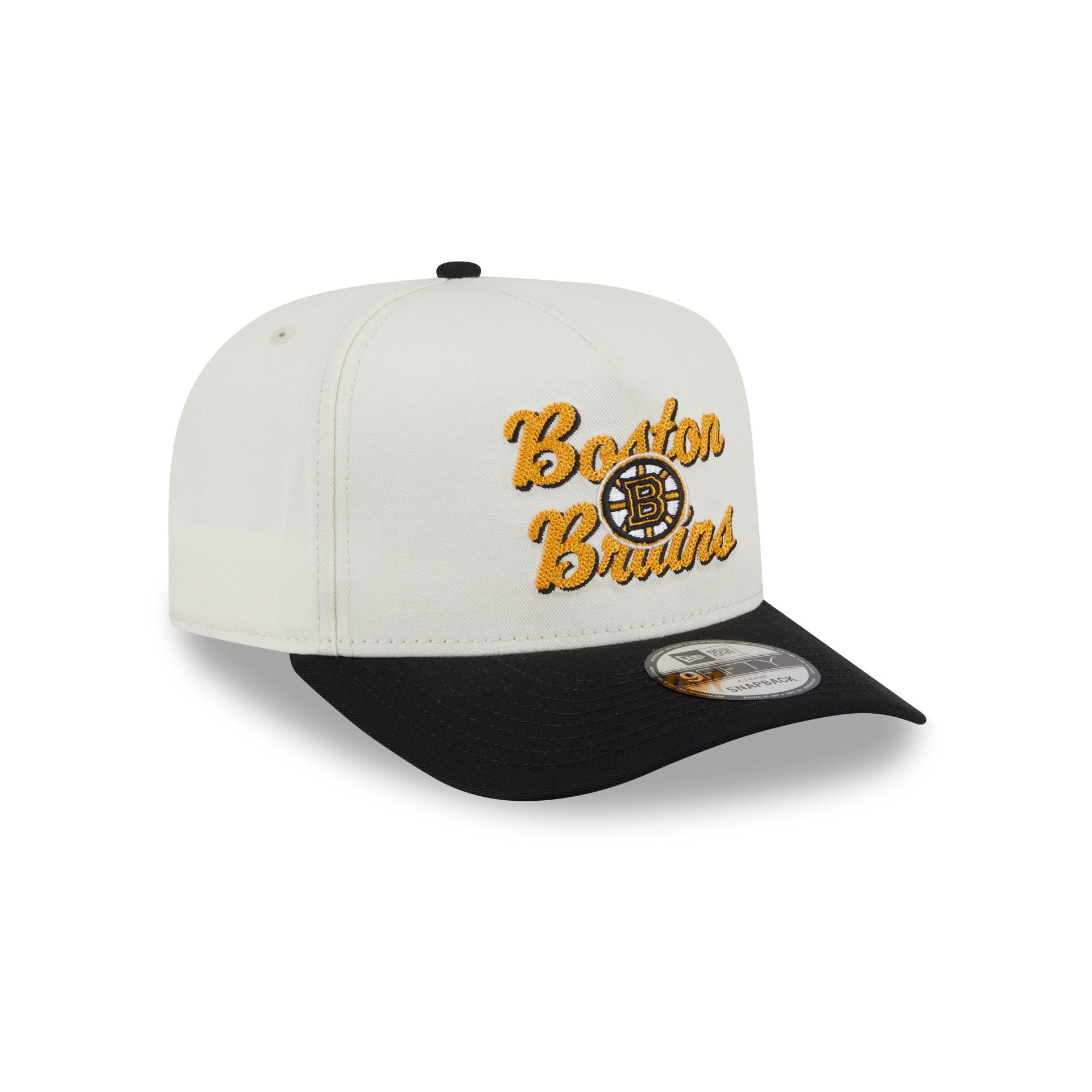 Boston Bruins Chainstitch 9FIFTY A-Frame Snapback Hat