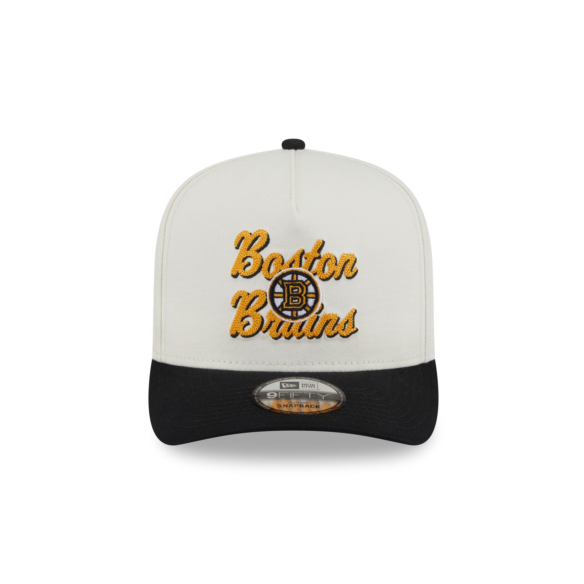 Boston Bruins Chainstitch 9FIFTY A-Frame Snapback Hat