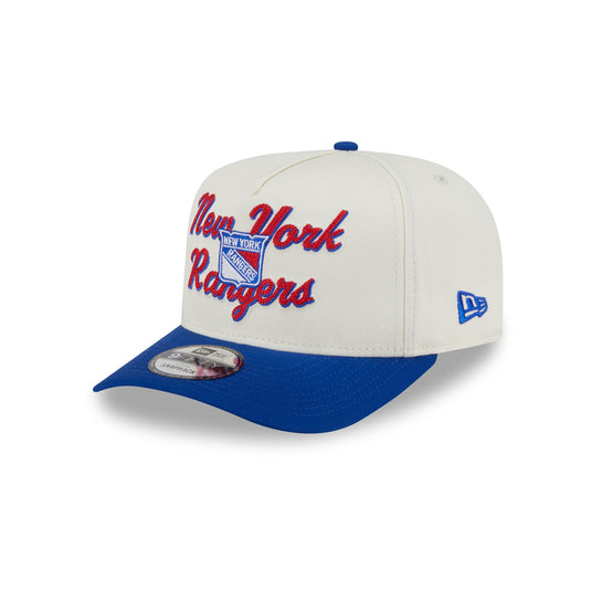 New York Rangers Chainstitch 9FIFTY A-Frame Snapback Hat - New Era Cap