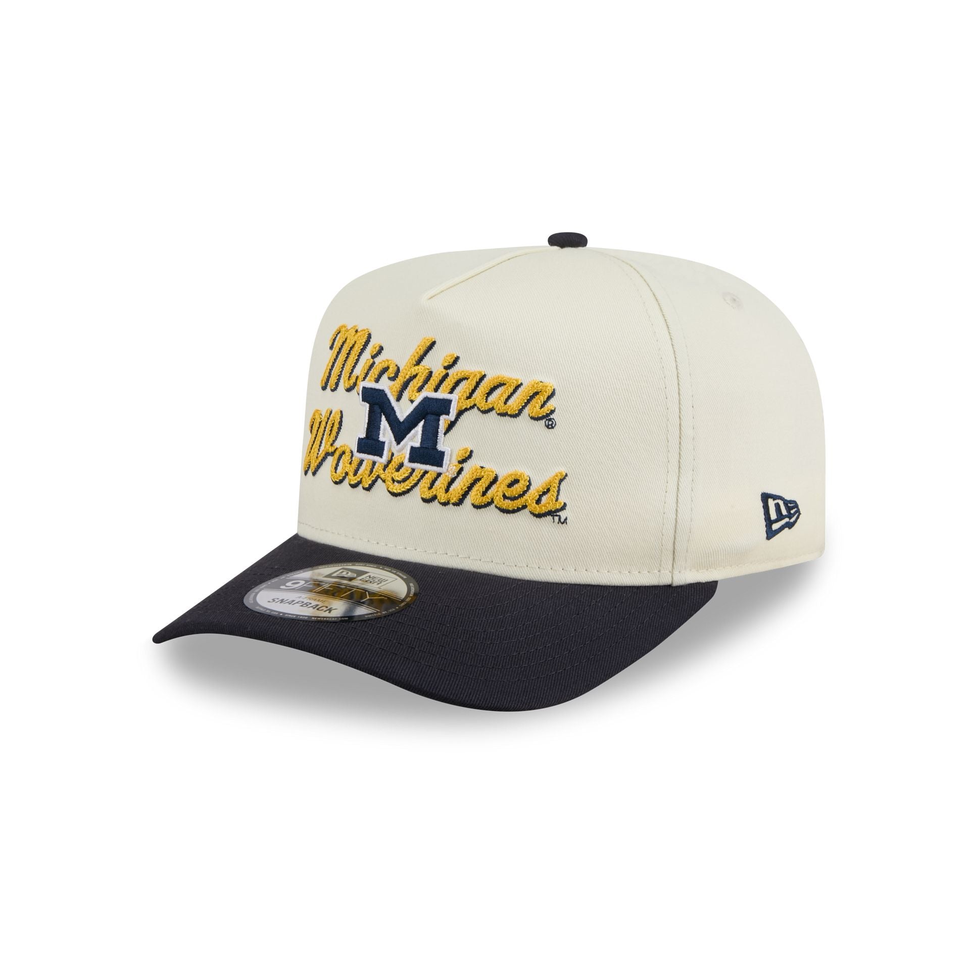 Michigan Wolverines Chainstitch 9FIFTY A-Frame Snapback Hat