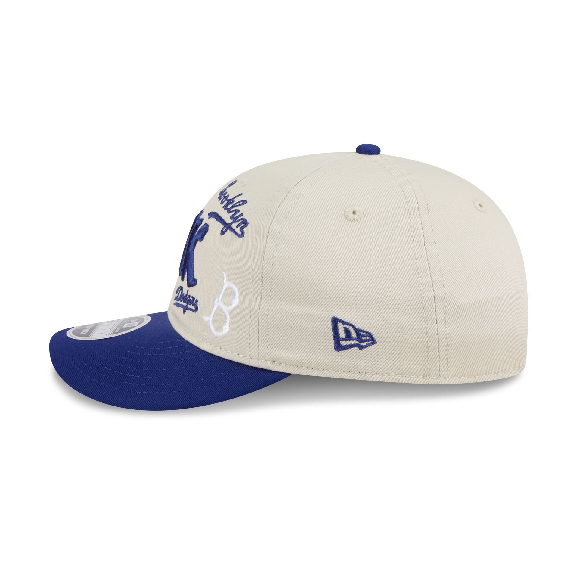Brooklyn Dodgers Scattered Patches Retro Crown 9FIFTY Snapback Hat
