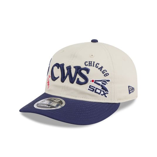Chicago White Sox Scattered Patches Retro Crown 9FIFTY Snapback Hat - New Era Cap