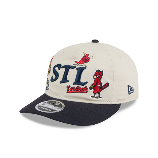 St. Louis Cardinals Scattered Patches Retro Crown 9FIFTY Snapback Hat - New Era Cap