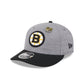Boston Bruins Heather Gray Wool Low Profile 9FIFTY Snapback Hat